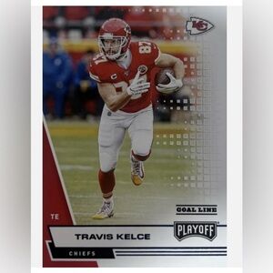 🏈 2020 Panini Playoff Goal Line Travis Kelce Kansas City Chiefs #84 NMMT